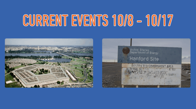 Current Events (10/4 – 10/17)