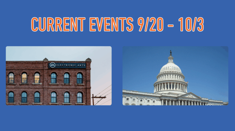 Current Events (9/20 – 10/3)