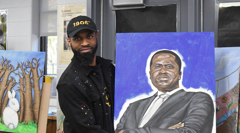 Putting ink to a canvas