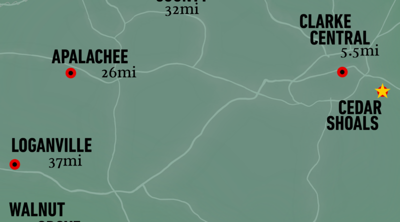 Cedar Shoals moves to Region 8-6A for 2026-27